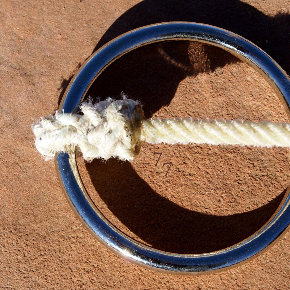 Handmade Nylon Lariat Rope Mouth O-Ring Snaffle Bit - Picture 4 of 4